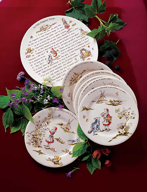 le petit chaperon rouge cake plate set 